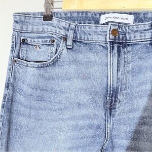 Calvin Klein Blue Skinny Jeans Mens 38x30 Light Wash Cotton Stretch